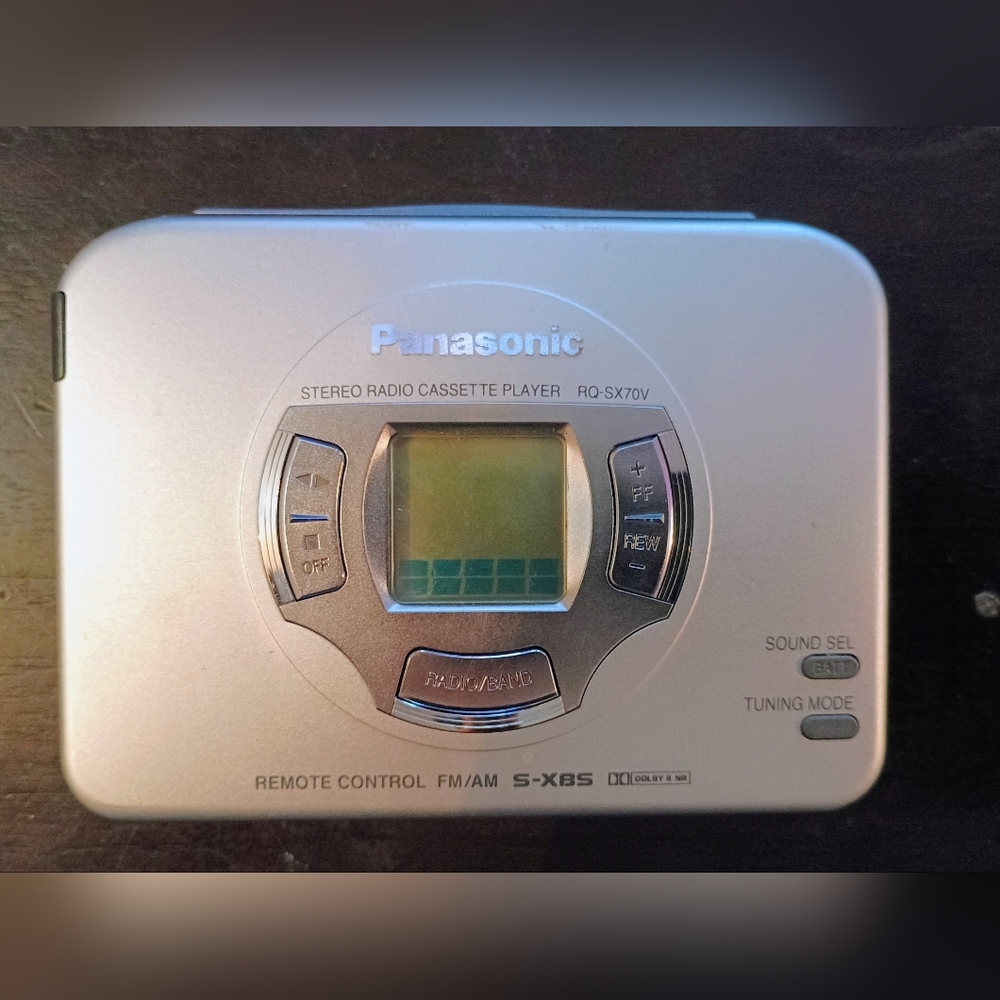Panasonic Silver Cassette Player with Radio
